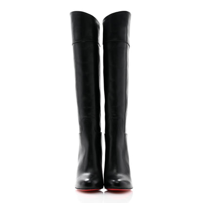 Christian Louboutin Calfskin Loo Botta 85 Knee High Boots 35.5 Black 2 of 9