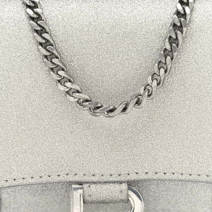Balenciaga Sparkling Fabric XS Hourglass Wallet On Chain Silver 6 of 10