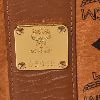 MCM Visetos Medium Liz Reversible Shopper Tote Cognac 11 of 13
