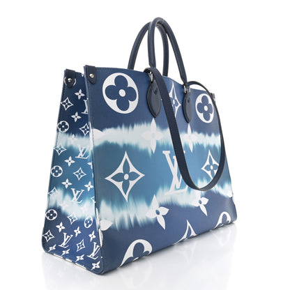 Louis Vuitton Monogram Escale Onthego GM Blue 3 of 10