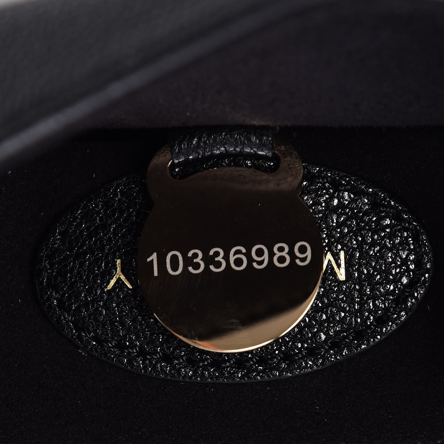 Glossy Goatskin Small Lily Flap Black