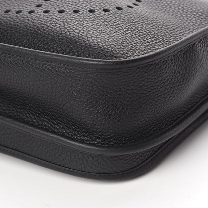 Hermes Taurillon Clemence Evelyne III PM Black 11 of 12