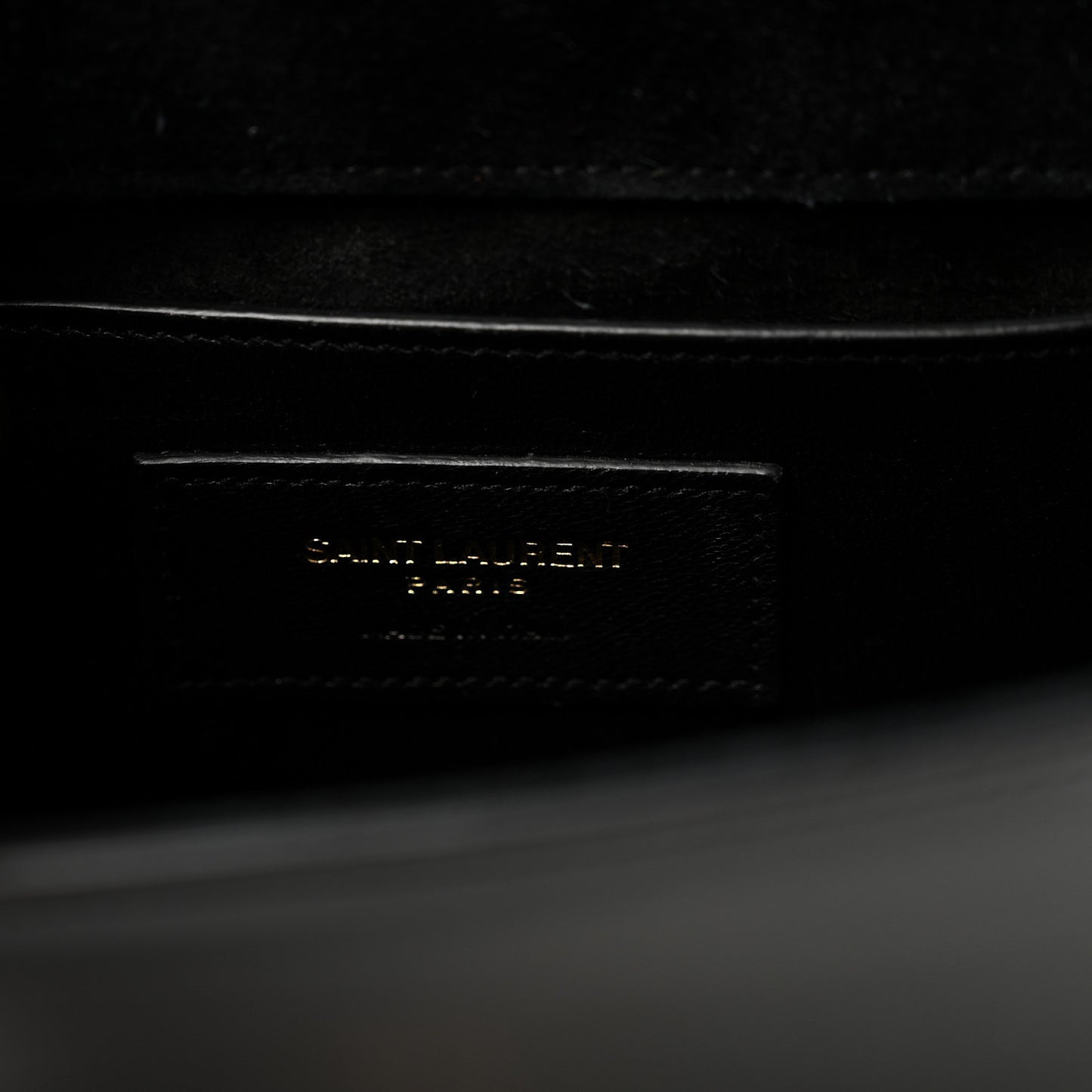 Patent Small Monogram Kate Satchel Black
