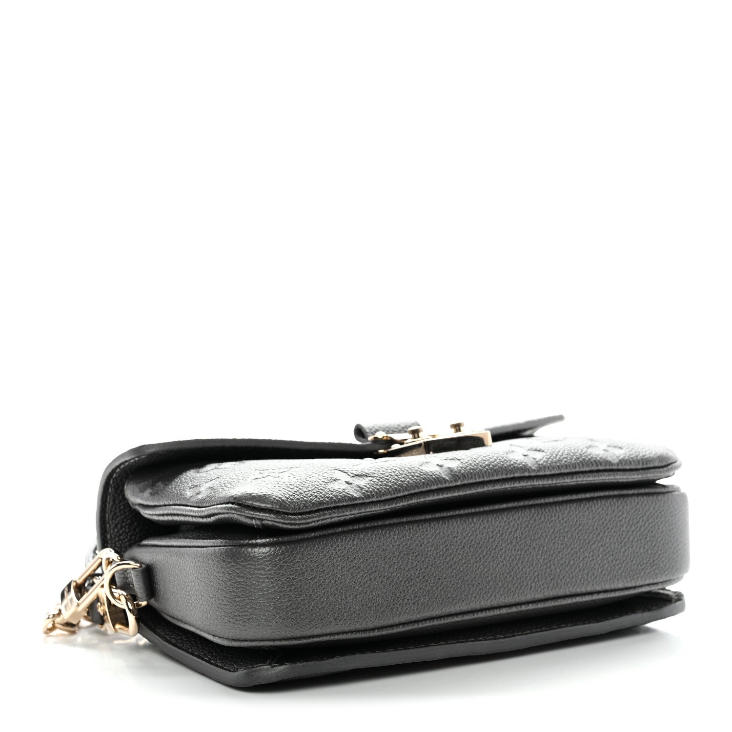 Louis Vuitton Shimmery Empreinte LV Ski Pochette Metis East West Gun Metal 4 of 9