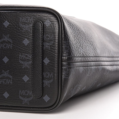 MCM Visetos Medium Liz Reversible Shopper Tote Black 14 of 17