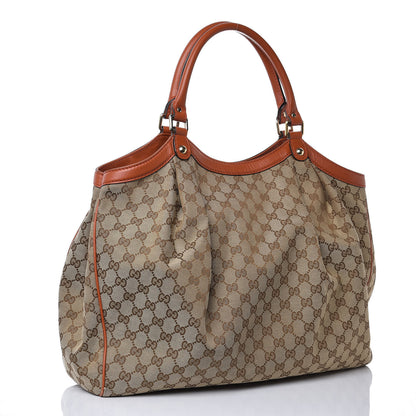 Gucci Monogram Large Sukey Tote Orange 3 of 13