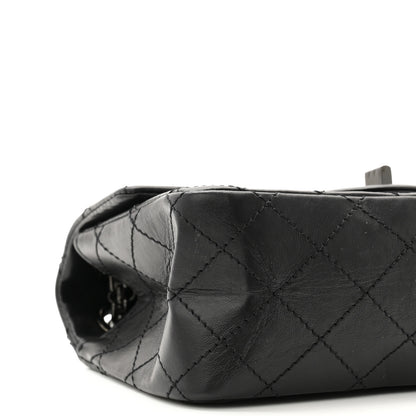 Chanel Aged Calfskin Quilted 2.55 Reissue Mini Flap So Black 9 of 11