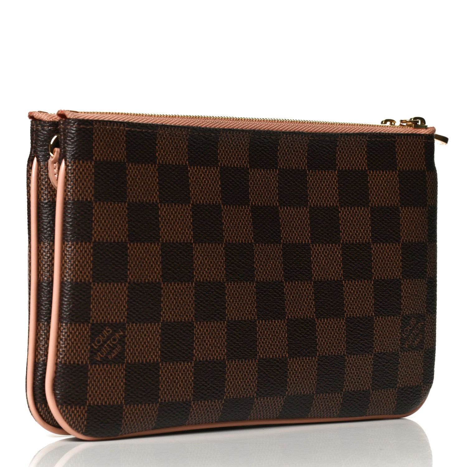 Louis Vuitton Damier Ebene Double Zip Pochette 3 of 10
