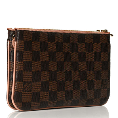 Louis Vuitton Damier Ebene Double Zip Pochette 3 of 10