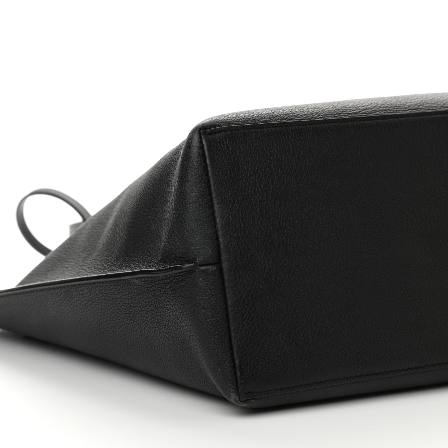 Calfskin Lockme Go Tote Black