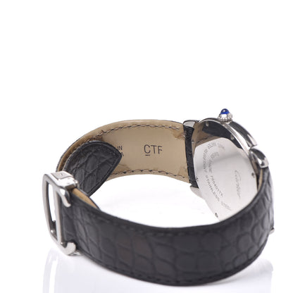 Cartier Stainless Steel Alligator 36mm Ronde Solo Quartz Watch 6 of 8