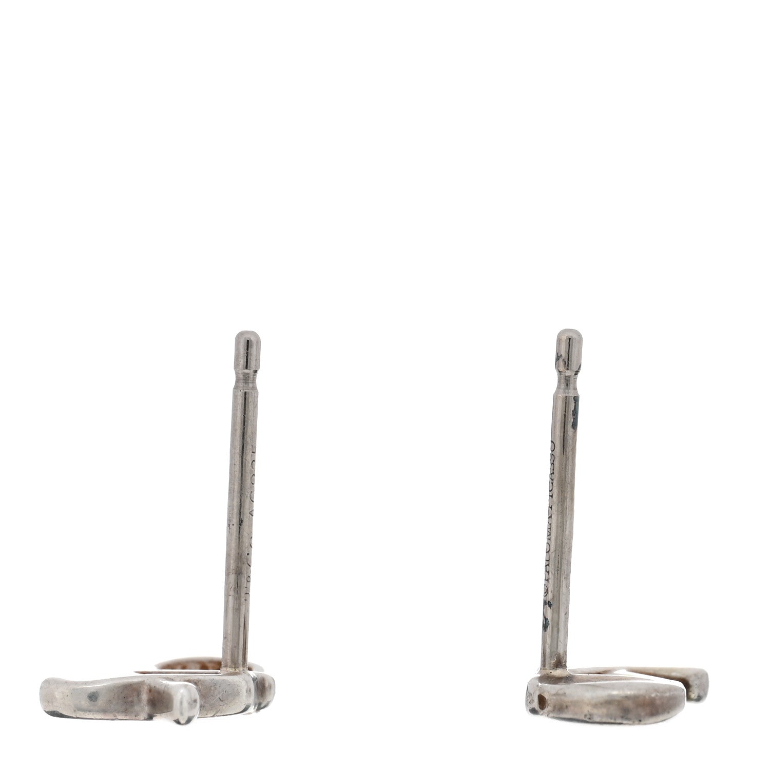Tiffany Sterling Silver Paloma's Graffiti Love and Kisses Earrings 3 of 4