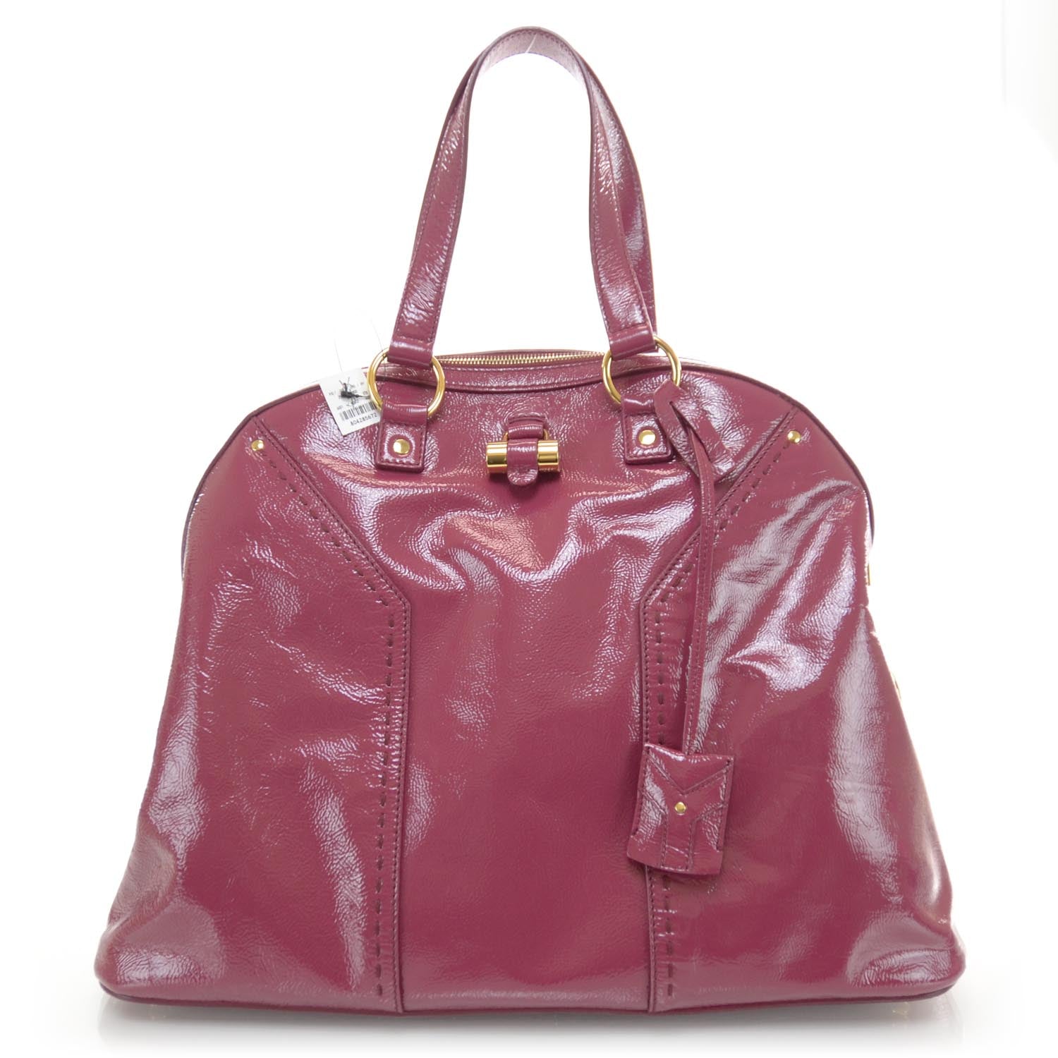 Saint Laurent Patent Leather Oversized Muse Berry 1 of 7