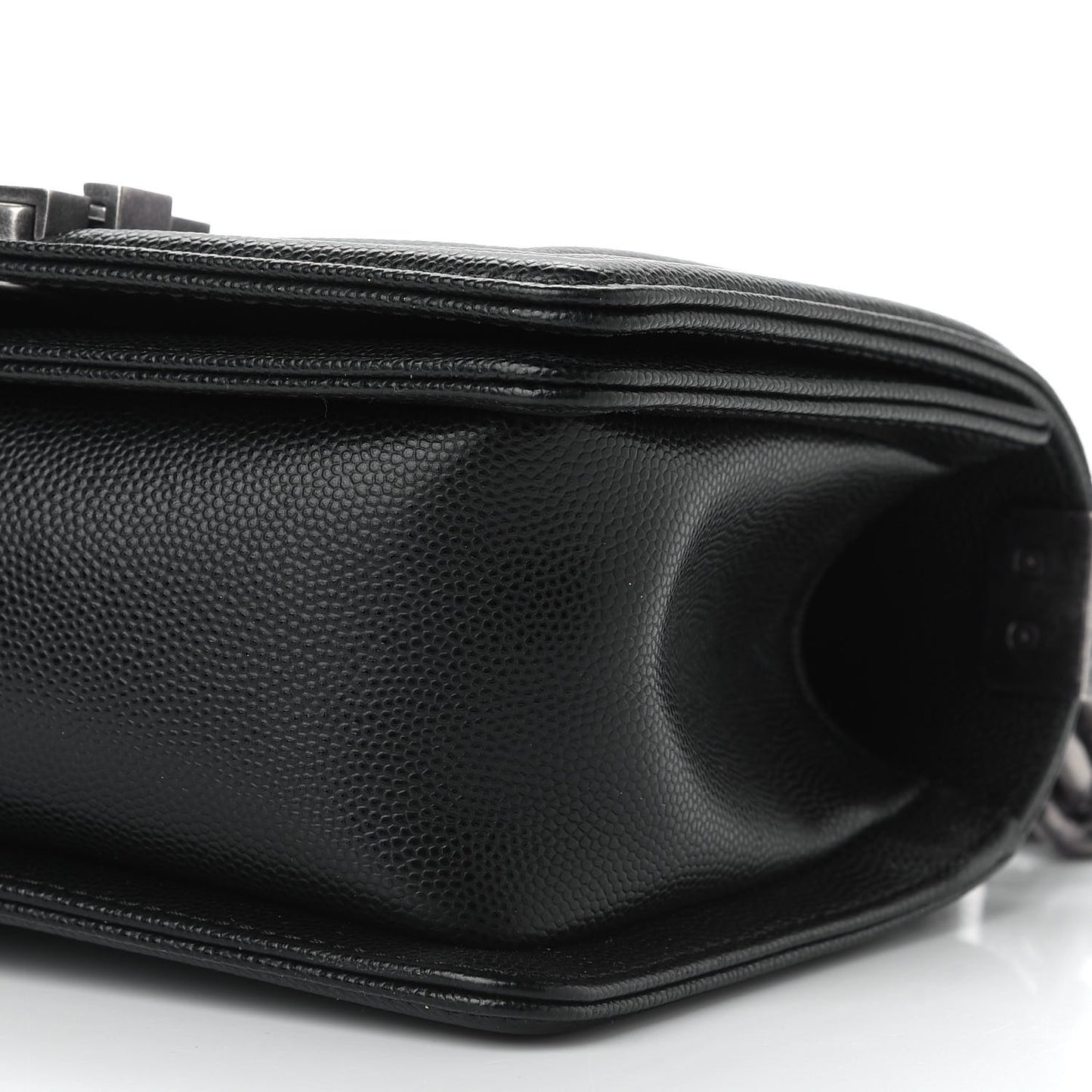 Caviar Quilted Small Boy Flap Black