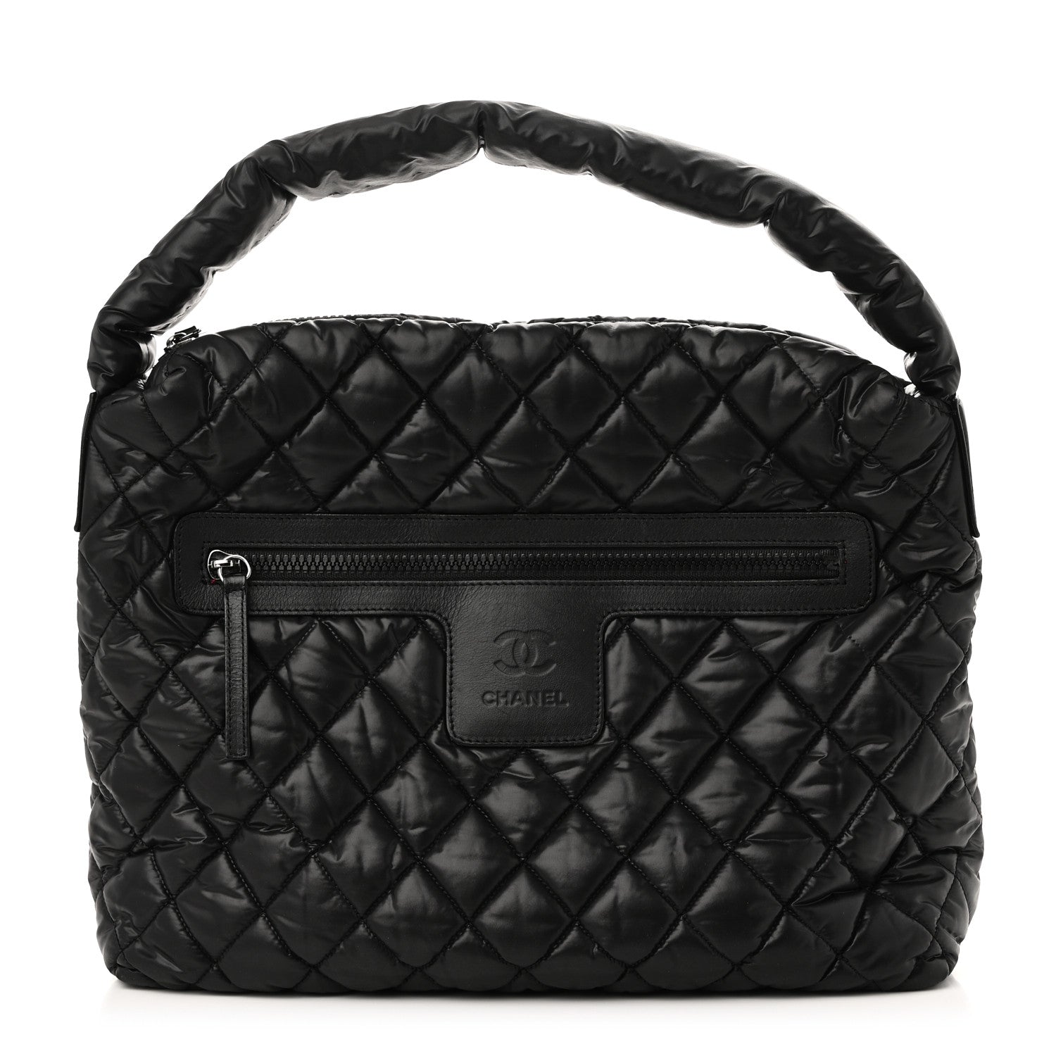 Chanel Nylon Quilted Coco Cocoon Hobo Black 1 of 11
