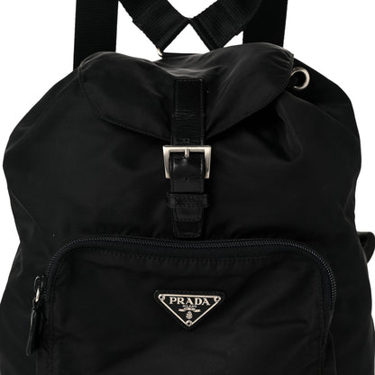 Prada Tessuto Nylon Saffiano Vela Backpack Black 7 of 9