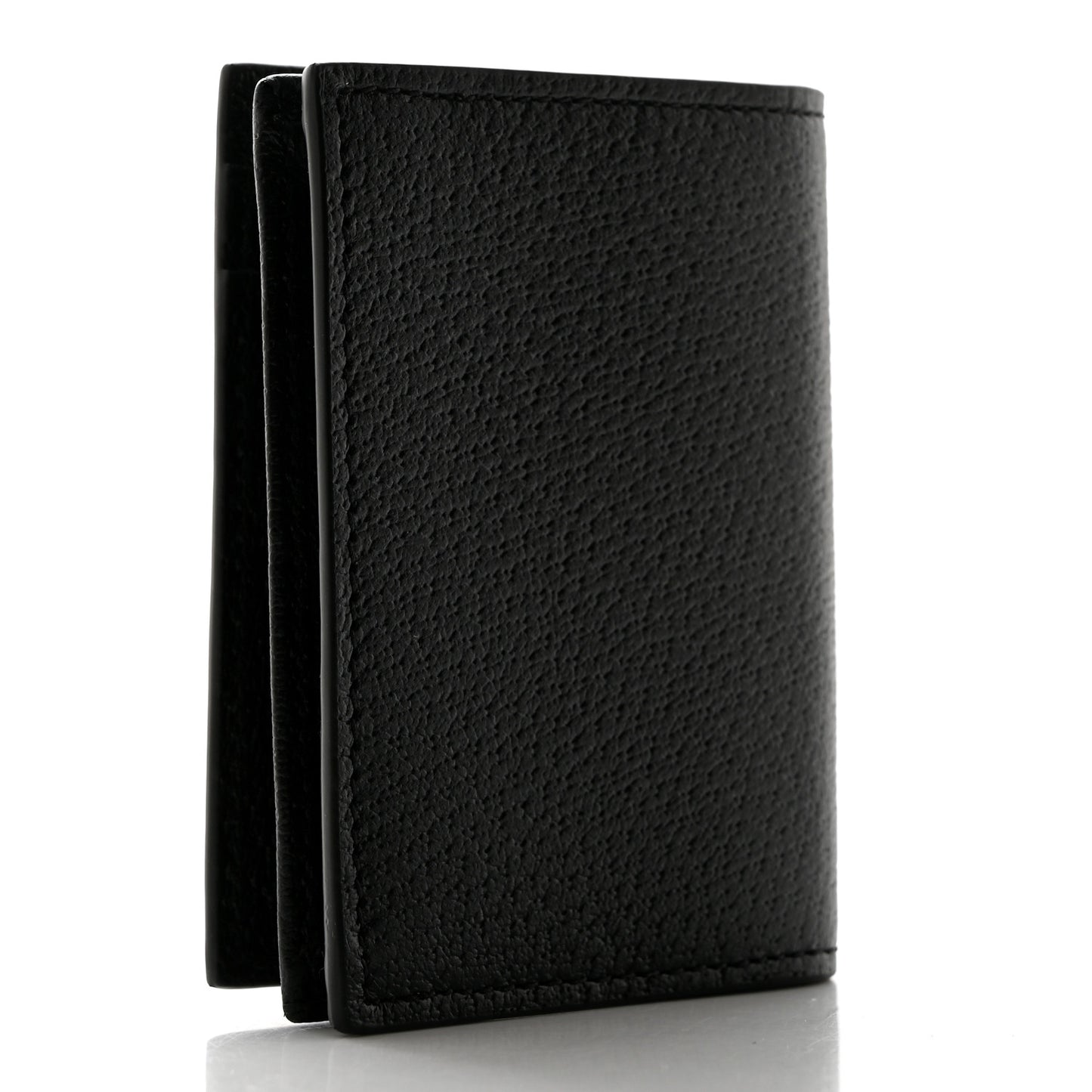 Calfskin Boar Effect GG Marmont Card Case Black