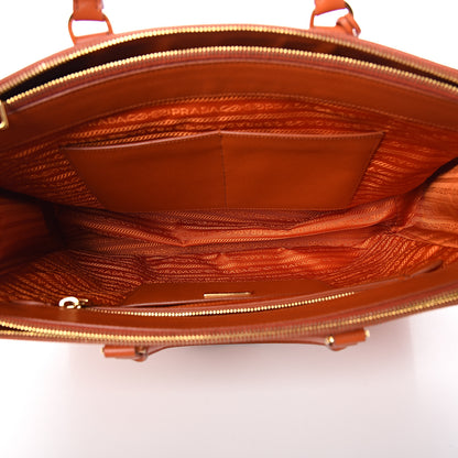 Prada Saffiano Large Galleria Double Zip Tote Papaya 4 of 11