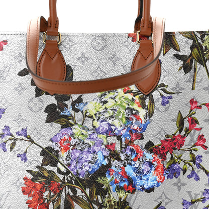 Louis Vuitton Metallic Monogram LV Garden OnTheGo MM Silver 7 of 9