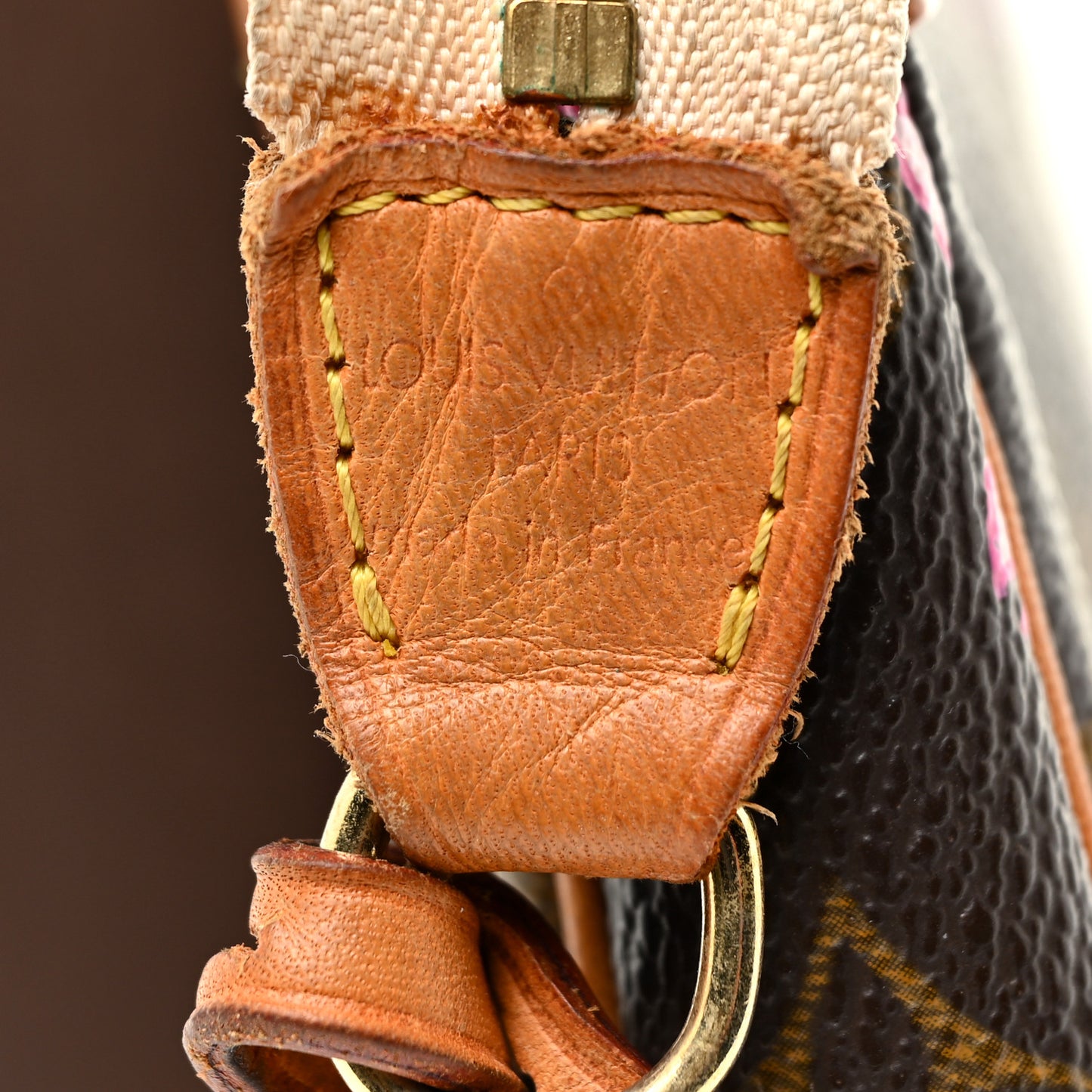 Monogram Cherry Blossom Pochette Accessories Brown