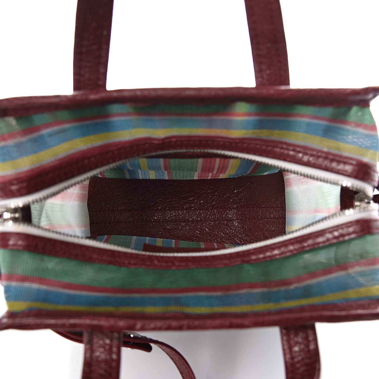 Balenciaga Mesh Agneau Arena XS Bazar Shopper Tote Green Multicolor 5 of 11
