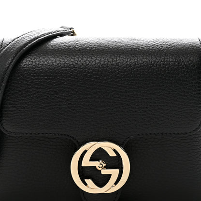 Gucci Dollar Calfskin Interlocking G Crossbody Bag Black 9 of 15