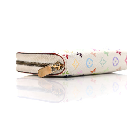 Louis Vuitton Monogram Multicolor Zippy Coin Purse Wallet White 8 of 20