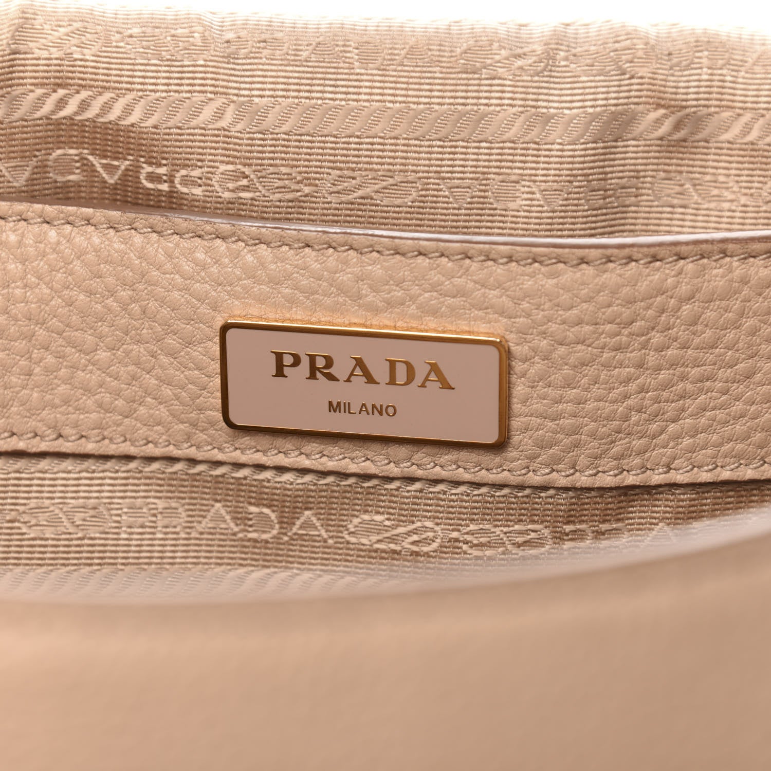 Prada Vitello Daino Logo Messenger Cammeo 7 of 12