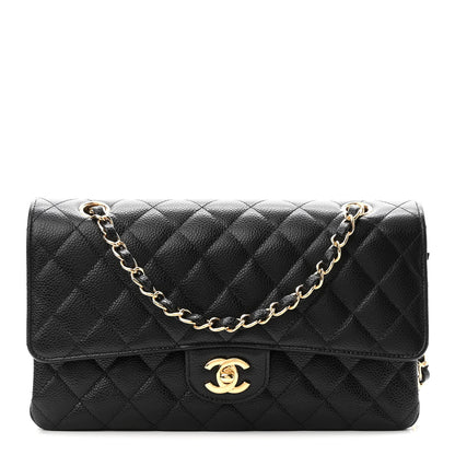 Chanel Caviar Quilted Medium Double Flap Black 1 of 11