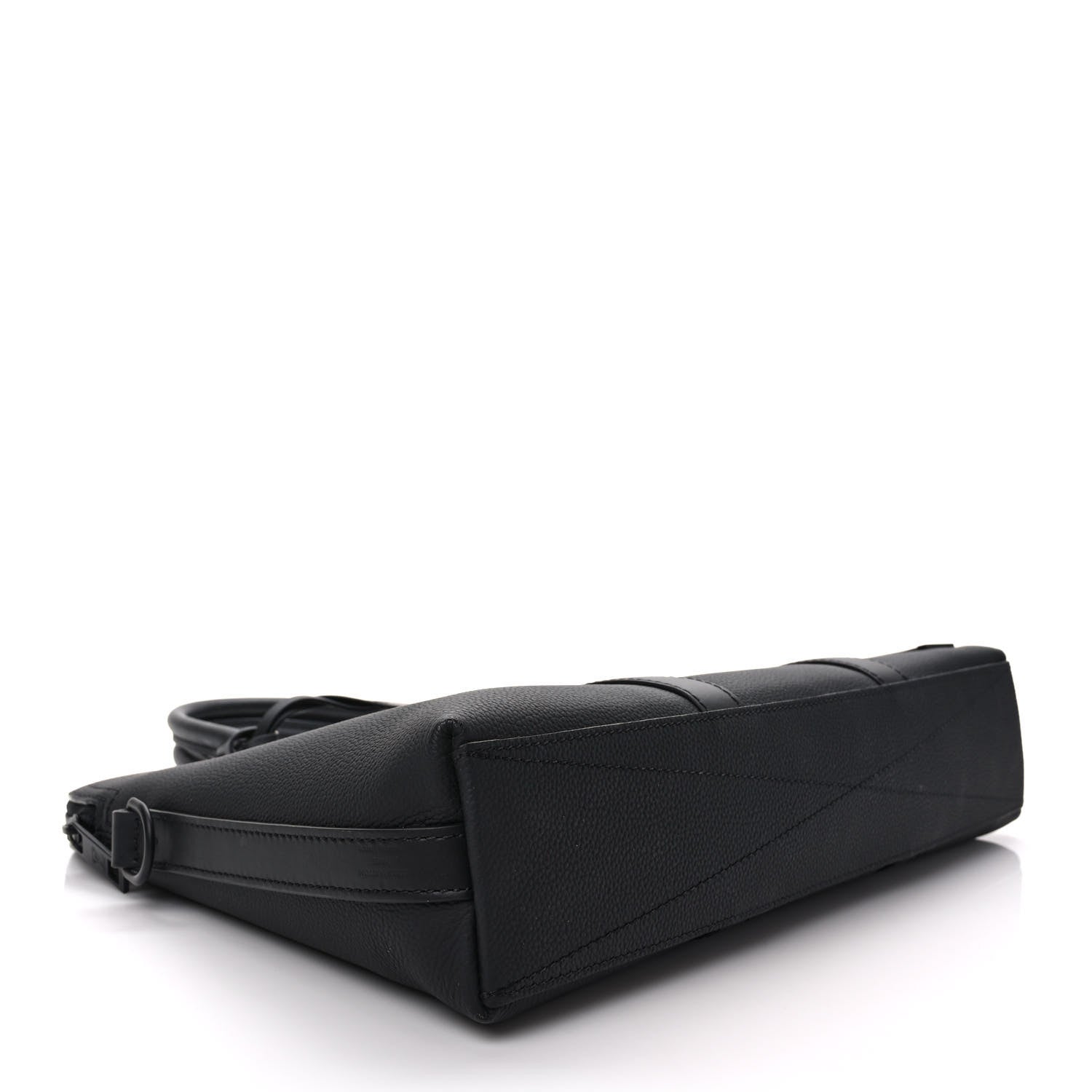 Louis Vuitton Calfskin Aerogram Takeoff Briefcase Black 4 of 10