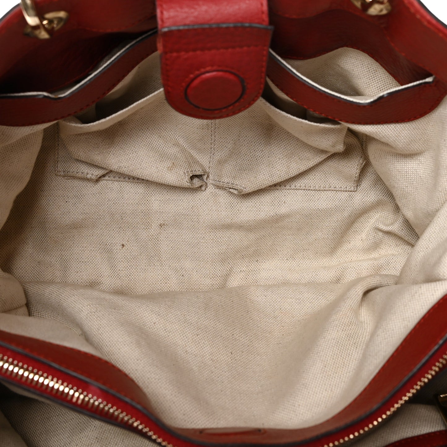 Pebbled Calfskin Medium Bamboo Shopper Tote Red