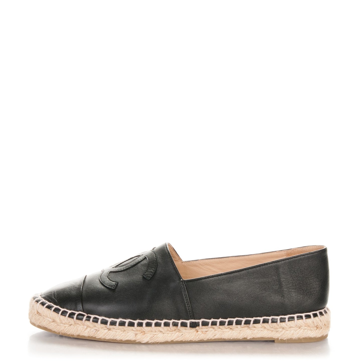 Lambskin CC Espadrilles 41 Black