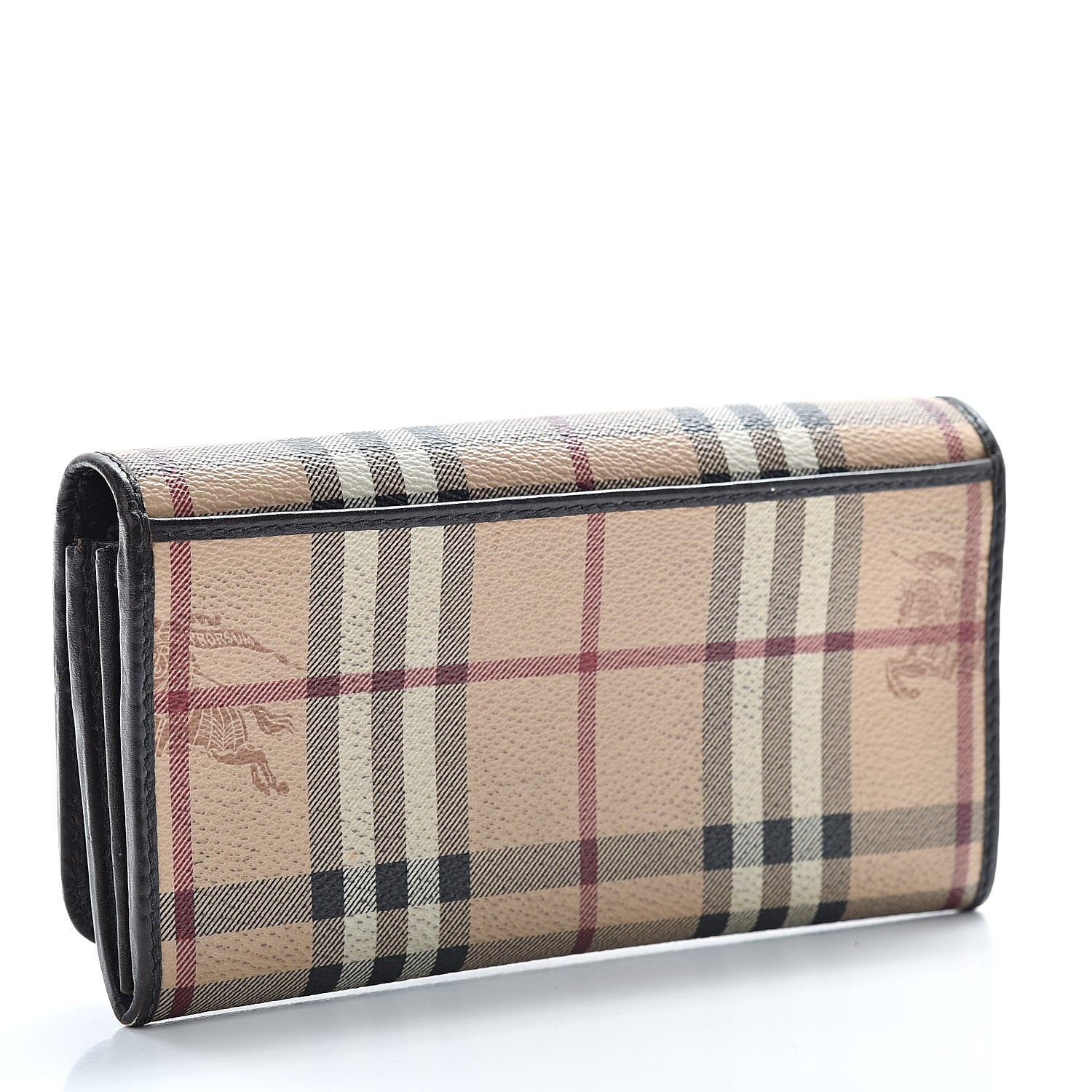 Burberry Haymarket Check Penrose Continental Wallet Chocolate 3 of 15
