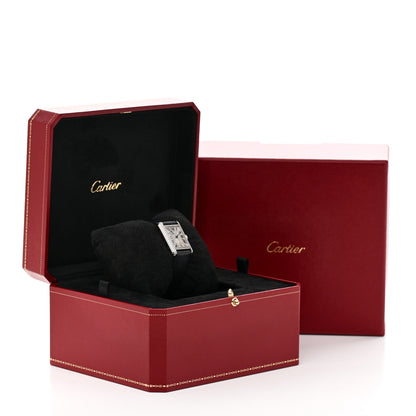 Cartier Stainless Steel Satin Diamond 22mm Must de Cartier Tank Quartz Watch 5 of 5
