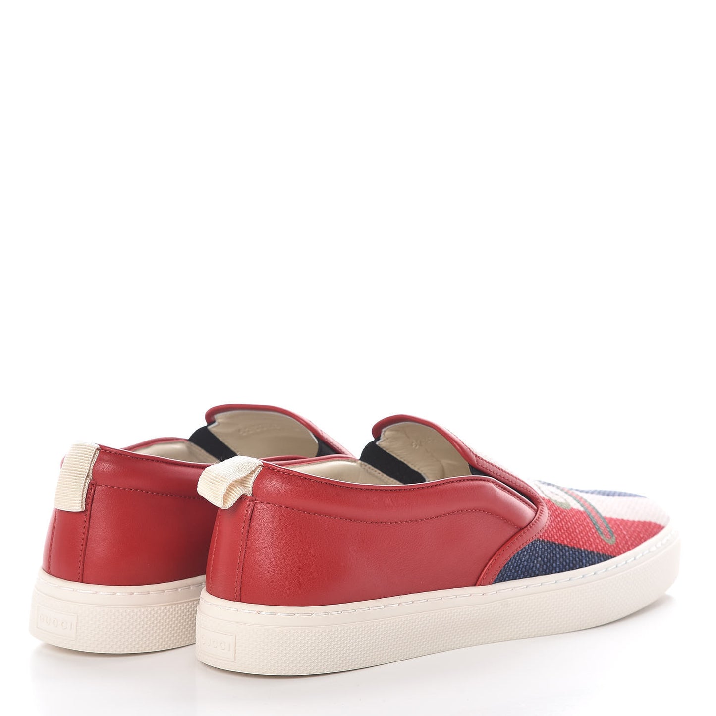 Canvas Sylvie Stripe Logo Mens Dublin Slip On Sneakers 8 Mystic White Hibiscus Red Maritime