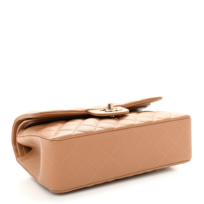Chanel Caviar Quilted Small Double Flap Dark Beige 3 of 12