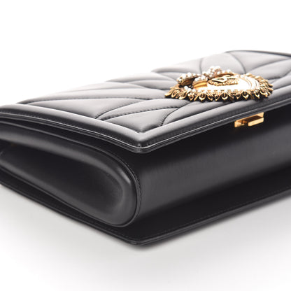 Dolce & Gabbana Calfskin Large Devotion Bag Black 7 of 8