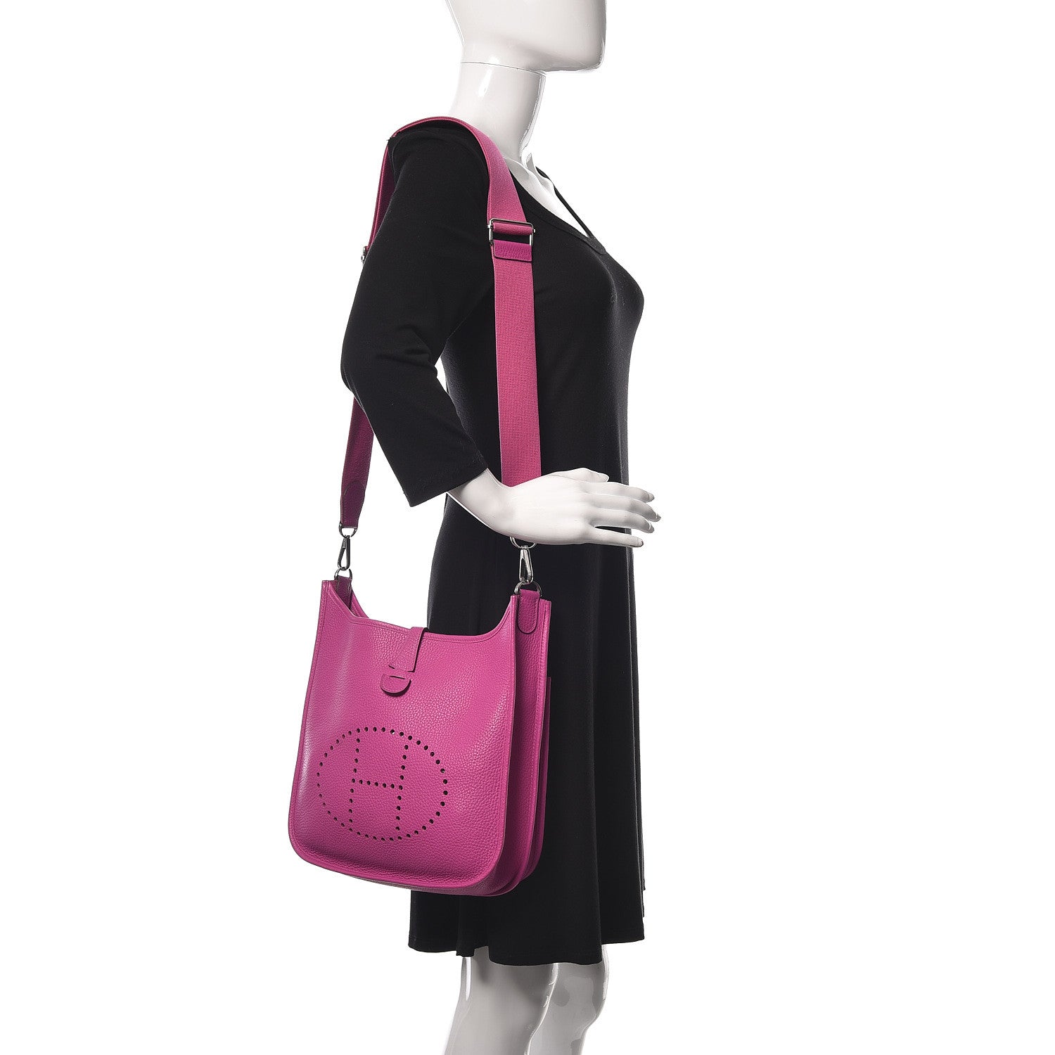 Hermes Taurillon Clemence Evelyne III PM Magnolia 2 of 11