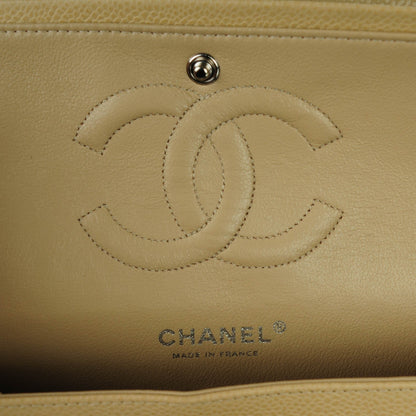 Chanel Caviar Quilted Medium Double Flap Beige 6 of 7