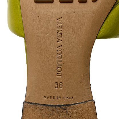 Bottega Veneta Nappa Quilted Rubber Lido Flat Sandals 36 Kiwi 7 of 8