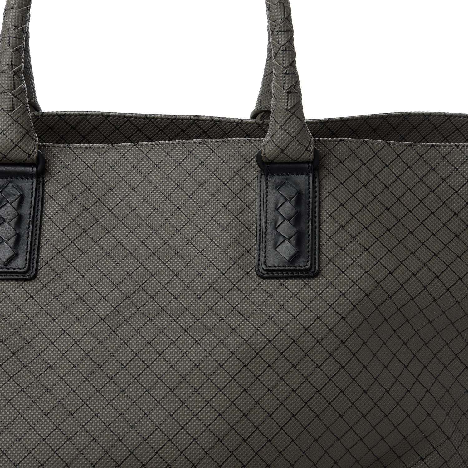 Bottega Veneta Rubberized Canvas Marcopolo Tote Shadow 10 of 10