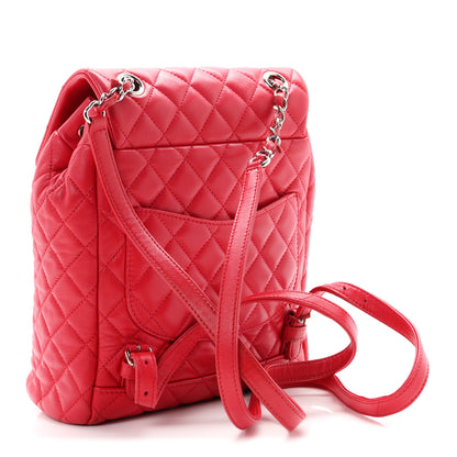 Chanel Lambskin Quilted Small Urban Spirit Backpack Dark Pink 2 of 9
