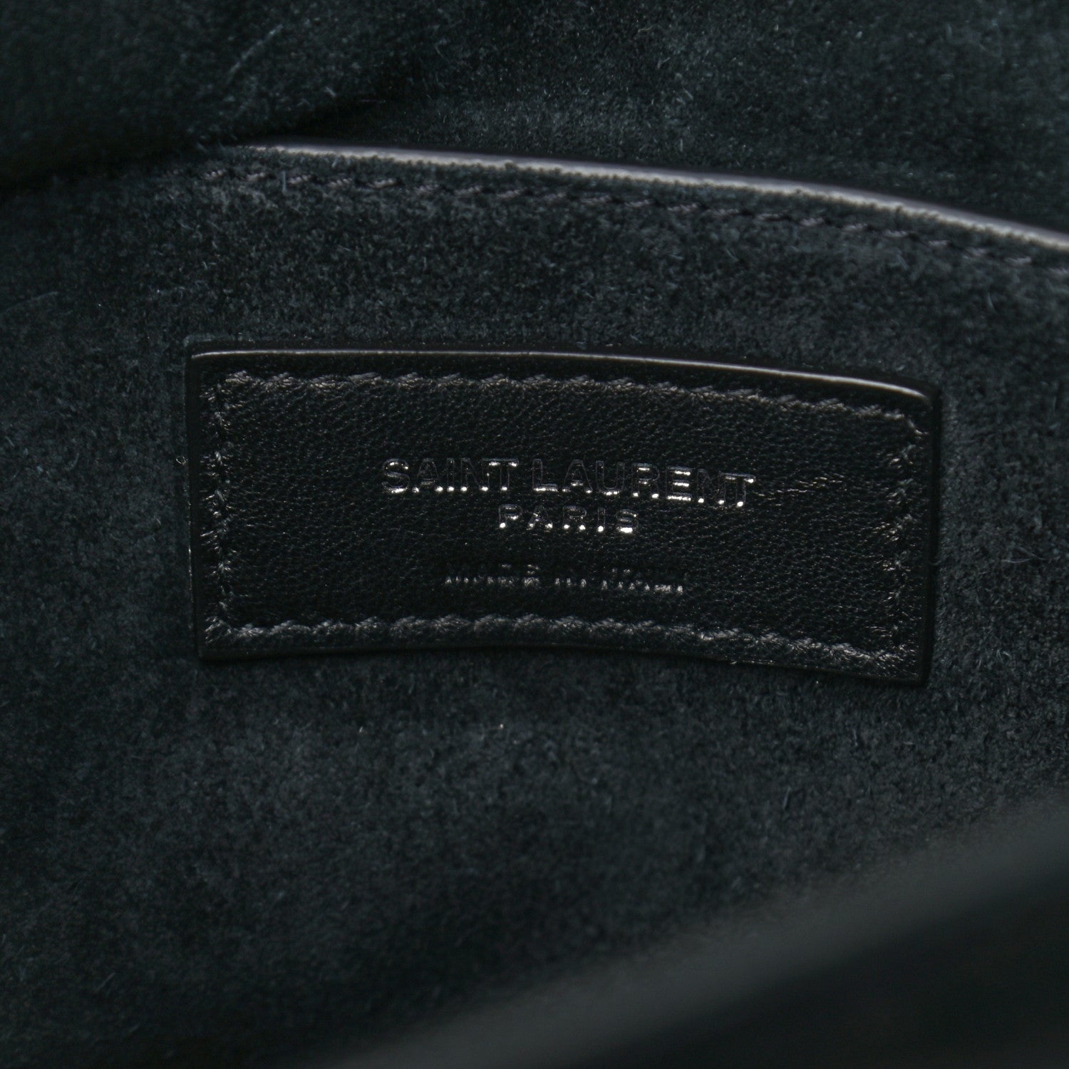Saint Laurent Calfskin Large Monogram Sunset Black 6 of 10