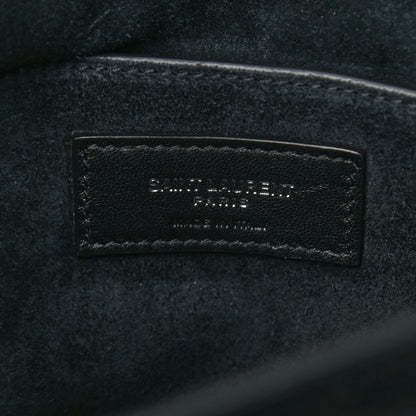 Saint Laurent Calfskin Large Monogram Sunset Black 6 of 10