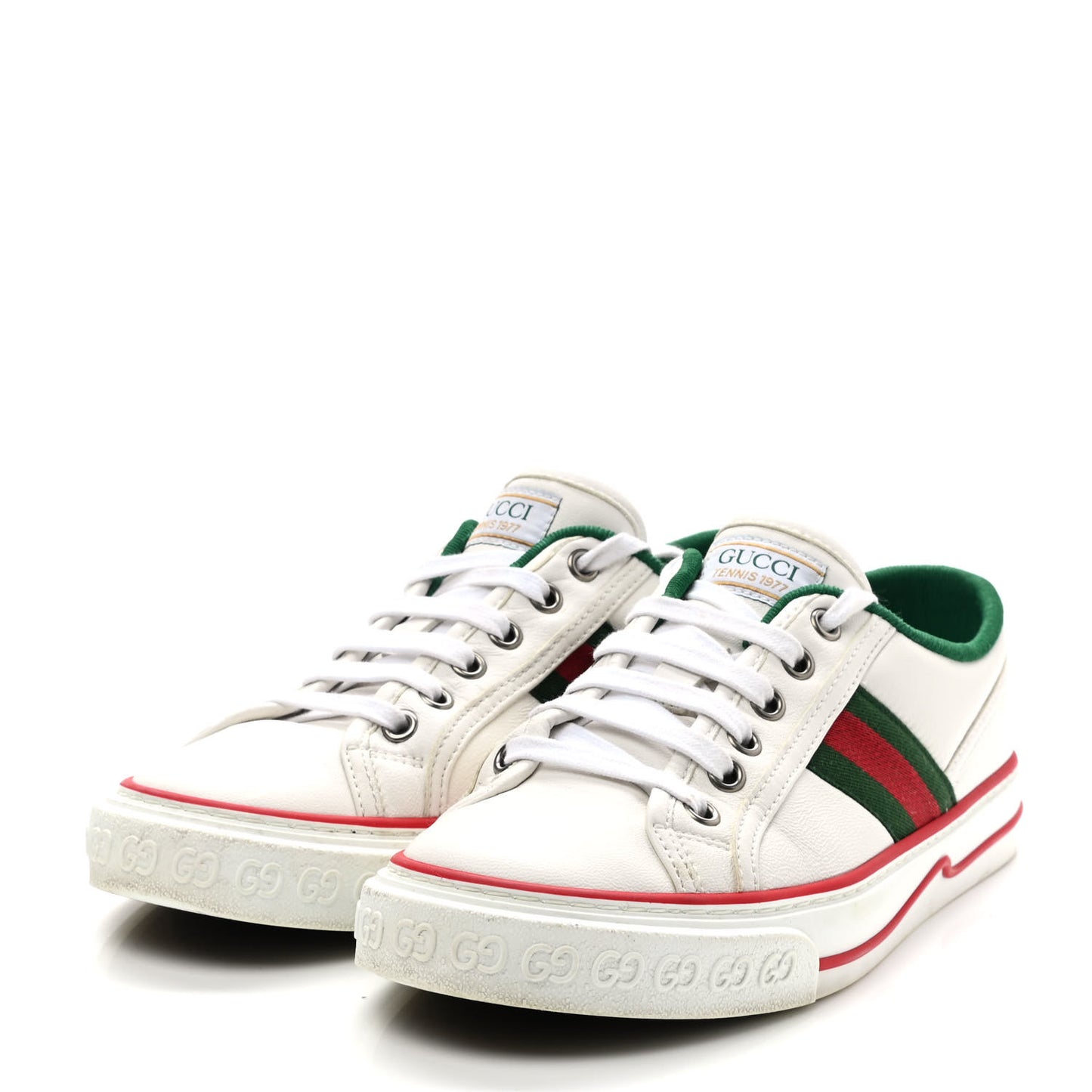 Canvas Web Womens GG Mignon Sneakers 37.5 White
