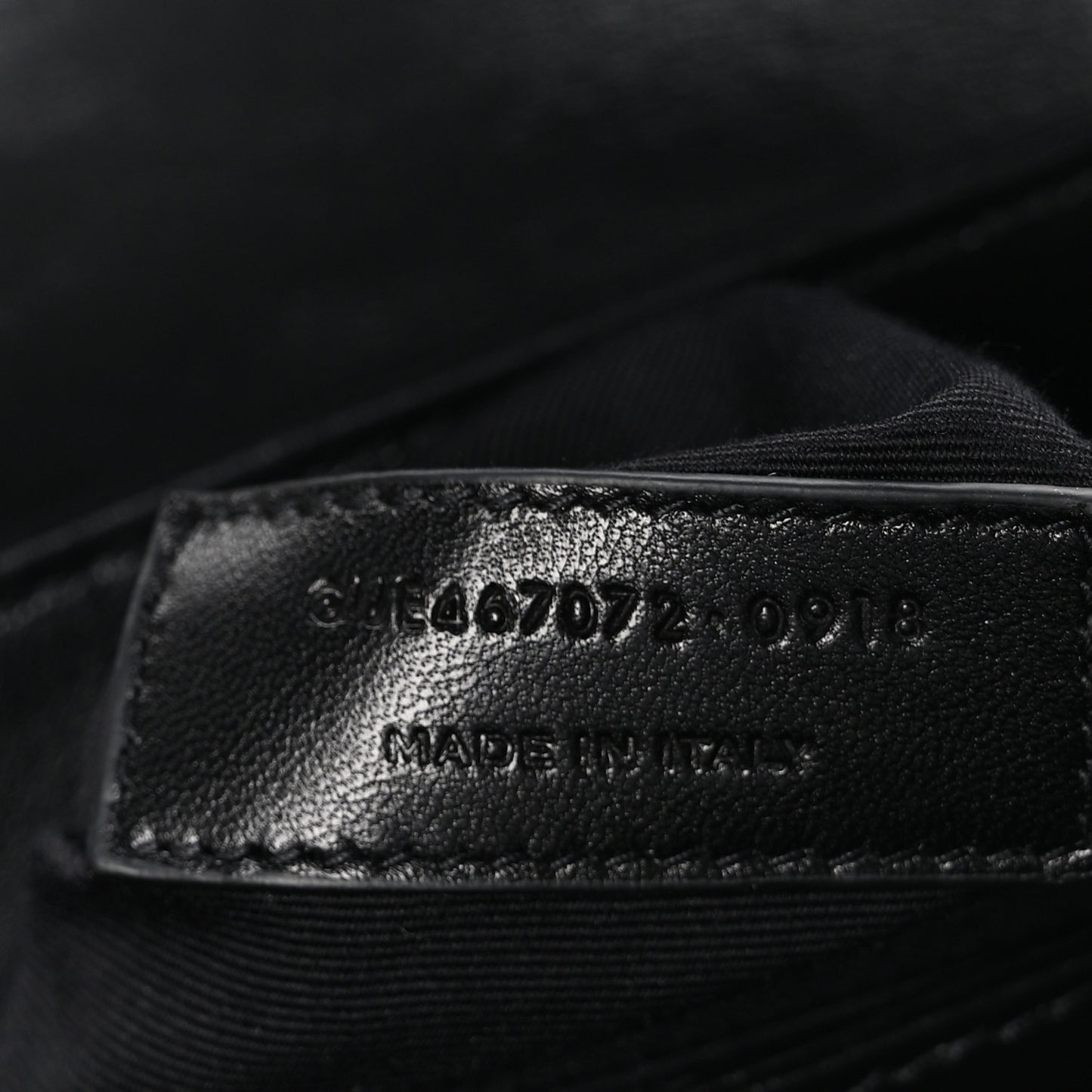 Calfskin Y Quilted Monogram Toy Loulou Crossbody Bag Black