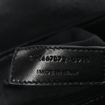 Saint Laurent Calfskin Y Quilted Monogram Toy Loulou Crossbody Bag Black 7 of 11