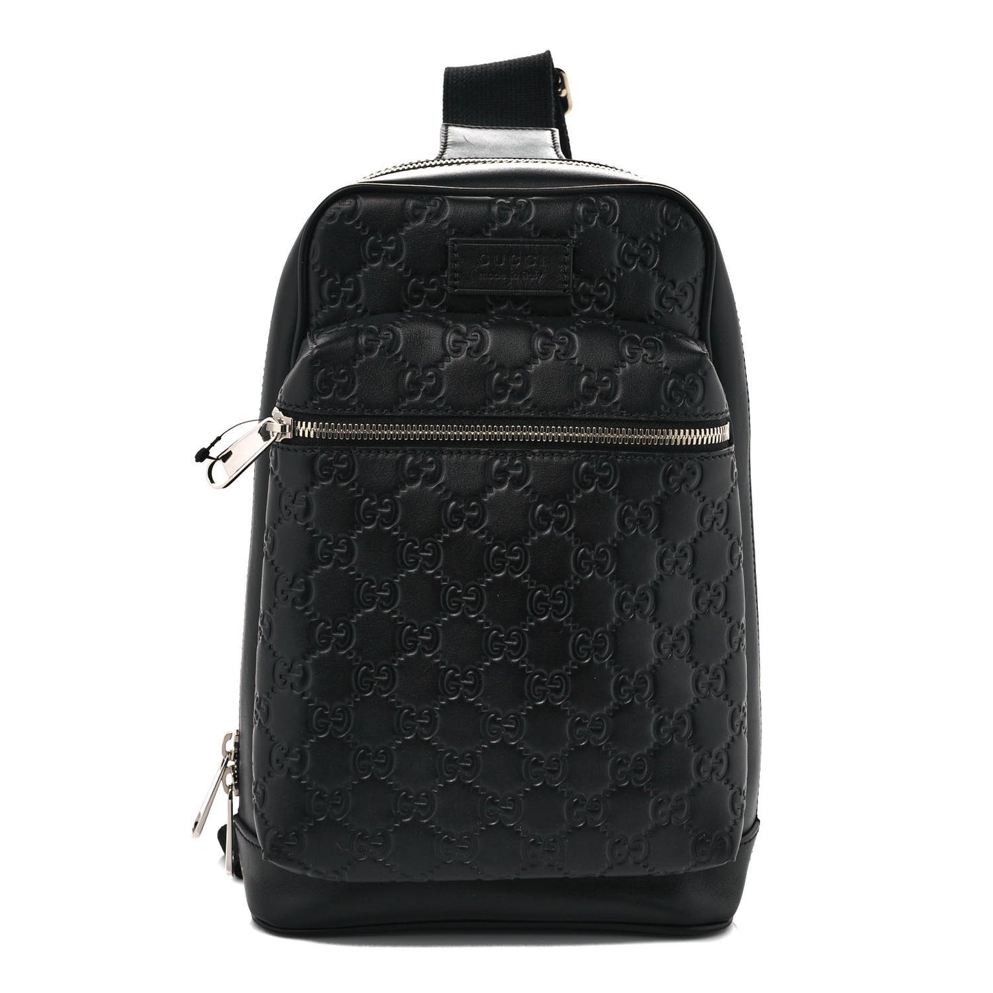 Guccissima Sling Backpack Black