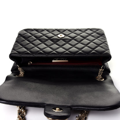 Chanel Lambskin Quilted Medium Westminster Pearl Flap Black 10 of 13