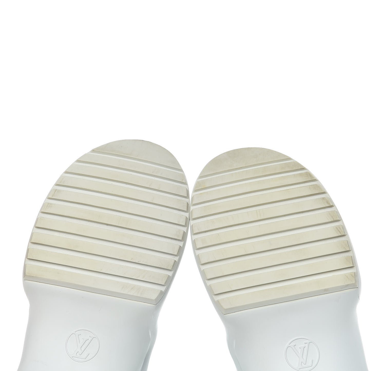 Calfskin Technical Nylon LV Archlight Sneakers 41 White Blue Gris